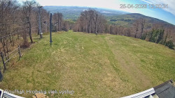 Vrchol Bouřňák, pohled na jih