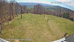 Vrchol Bouřňák, pohled na jih