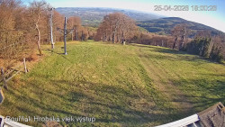 Vrchol Bouřňák, pohled na jih