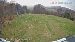 Vrchol Bouřňák, pohled na jih