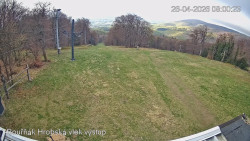 Vrchol Bouřňák, pohled na jih