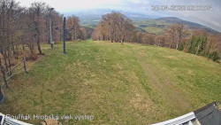 Vrchol Bouřňák, pohled na jih