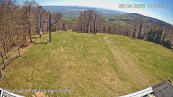 Vrchol Bouřňák, pohled na jih