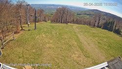 Vrchol Bouřňák, pohled na jih