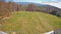 Vrchol Bouřňák, pohled na jih