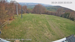 Vrchol Bouřňák, pohled na jih