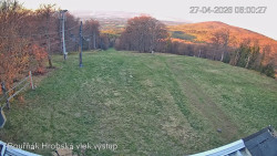 Vrchol Bouřňák, pohled na jih