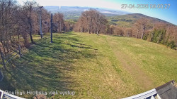 Vrchol Bouřňák, pohled na jih