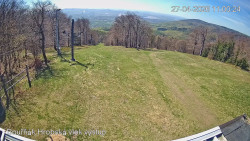 Vrchol Bouřňák, pohled na jih