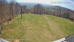 Vrchol Bouřňák, pohled na jih