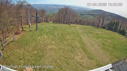 Vrchol Bouřňák, pohled na jih