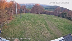 Vrchol Bouřňák, pohled na jih