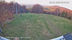 Vrchol Bouřňák, pohled na jih