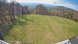 Vrchol Bouřňák, pohled na jih