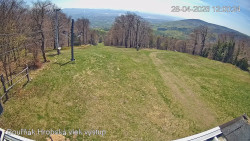 Vrchol Bouřňák, pohled na jih