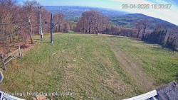 Vrchol Bouřňák, pohled na jih