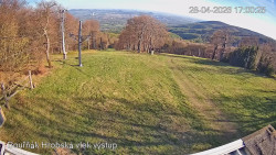 Vrchol Bouřňák, pohled na jih