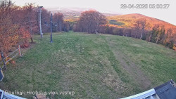 Vrchol Bouřňák, pohled na jih