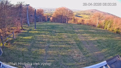 Vrchol Bouřňák, pohled na jih