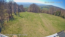 Vrchol Bouřňák, pohled na jih