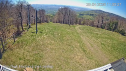 Vrchol Bouřňák, pohled na jih