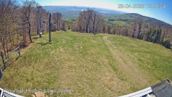 Vrchol Bouřňák, pohled na jih