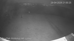 Vrchol Bouřňák, pohled na jih