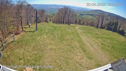 Vrchol Bouřňák, pohled na jih