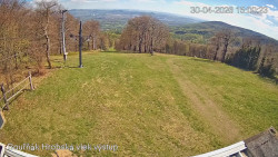 Vrchol Bouřňák, pohled na jih