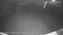 Vrchol Bouřňák, pohled na jih