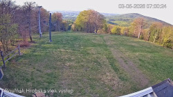 Vrchol Bouřňák, pohled na jih
