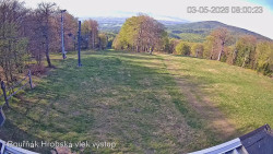 Vrchol Bouřňák, pohled na jih