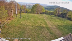 Vrchol Bouřňák, pohled na jih