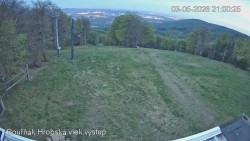 Vrchol Bouřňák, pohled na jih