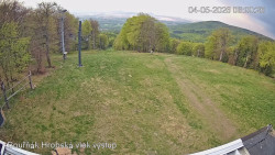 Vrchol Bouřňák, pohled na jih
