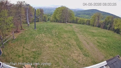 Vrchol Bouřňák, pohled na jih
