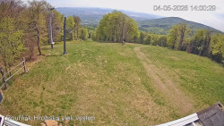 Vrchol Bouřňák, pohled na jih