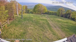 Vrchol Bouřňák, pohled na jih