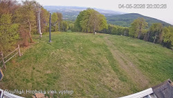 Vrchol Bouřňák, pohled na jih