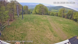 Vrchol Bouřňák, pohled na jih