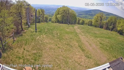 Vrchol Bouřňák, pohled na jih