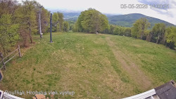 Vrchol Bouřňák, pohled na jih