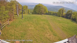 Vrchol Bouřňák, pohled na jih