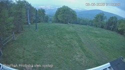 Vrchol Bouřňák, pohled na jih