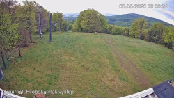 Vrchol Bouřňák, pohled na jih