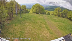 Vrchol Bouřňák, pohled na jih