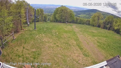 Vrchol Bouřňák, pohled na jih