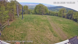 Vrchol Bouřňák, pohled na jih
