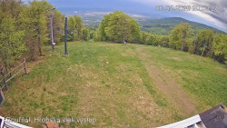 Vrchol Bouřňák, pohled na jih