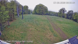 Vrchol Bouřňák, pohled na jih